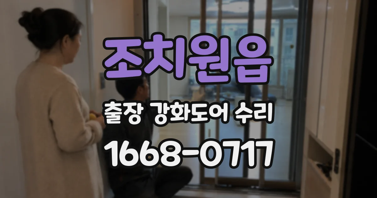 조치원읍 출장 강화도어 수리