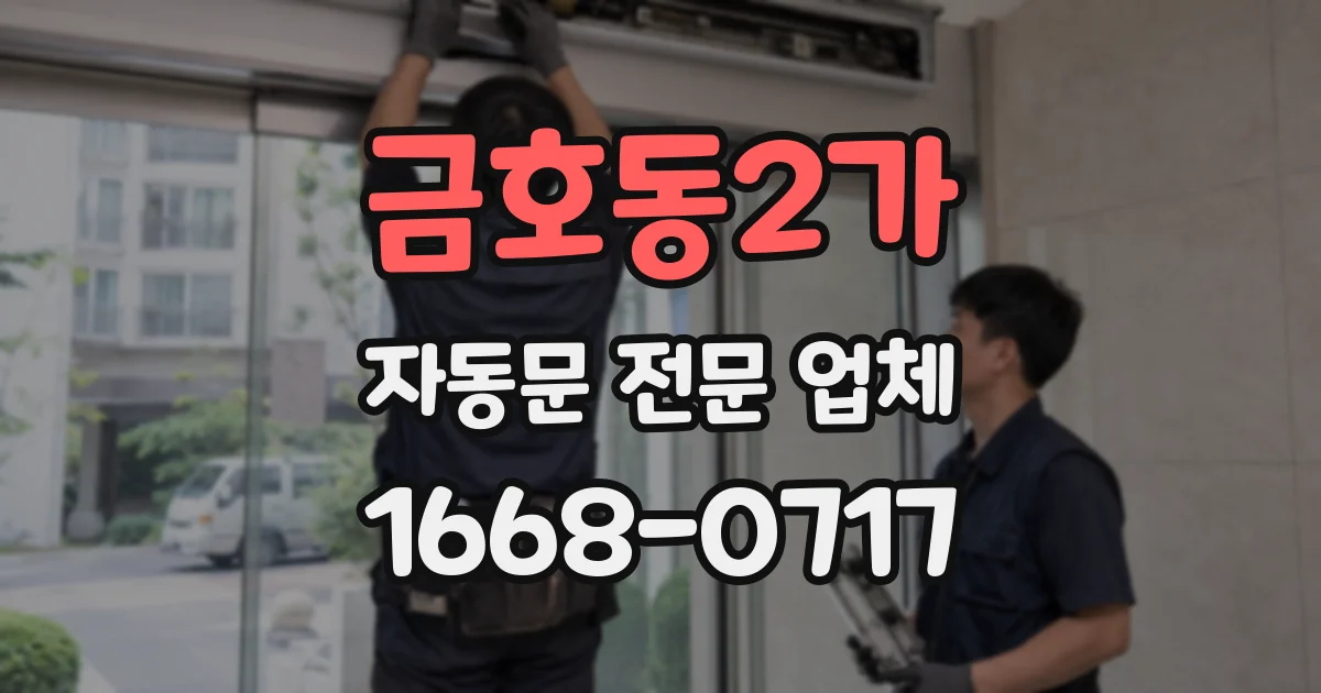 금호동2가 자동문 전문 업체