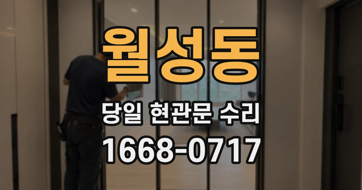 월성동 당일 현관문 수리