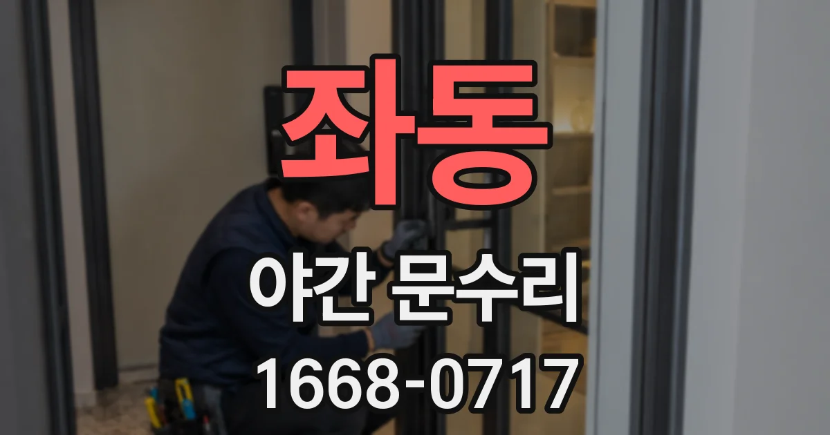 좌동 야간 문수리