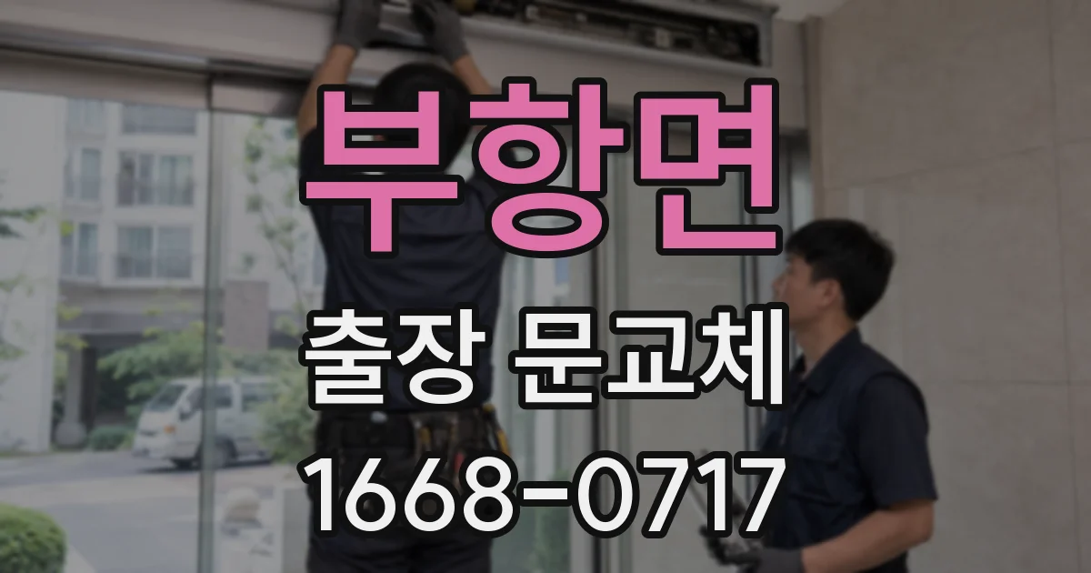 부항면 출장 문교체