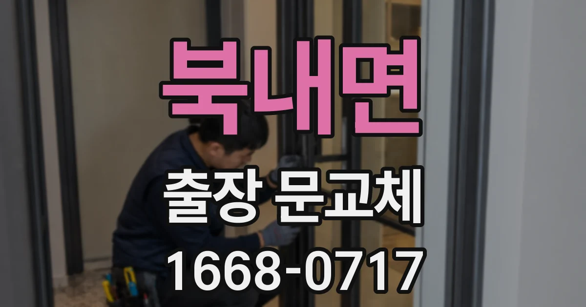 북내면 출장 문교체