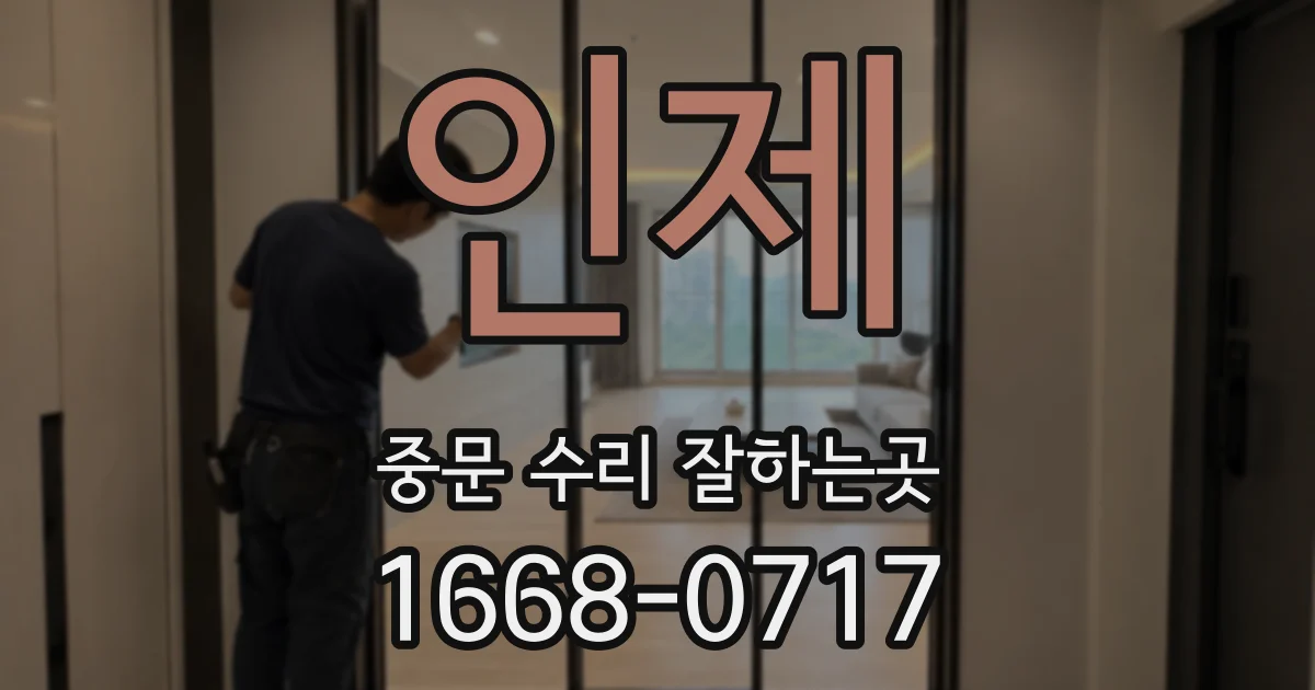 인제 중문 수리 잘하는곳