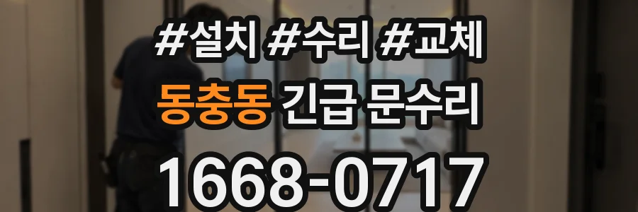 동충동 긴급 문수리