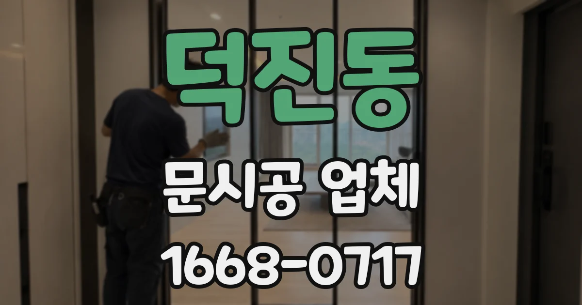 덕진동 문시공 업체