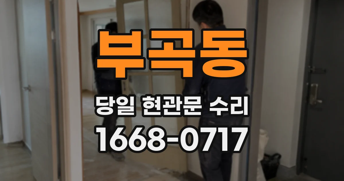 부곡동 당일 현관문 수리