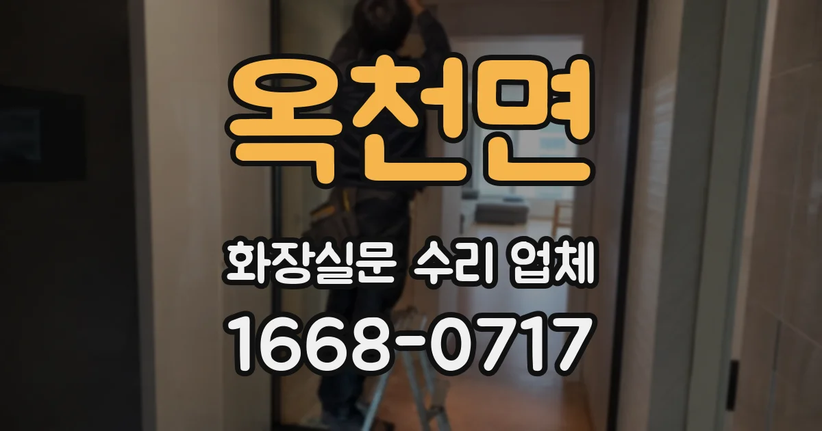 옥천면 화장실문 수리 업체