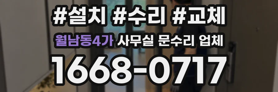 월남동4가 사무실 문수리 업체