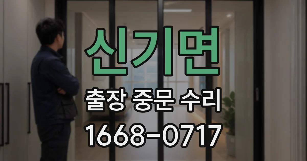 신기면 출장 중문 수리