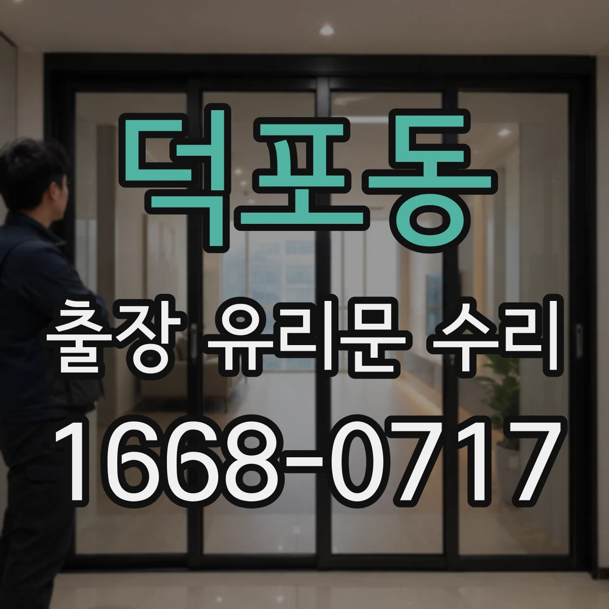 덕포동 출장 유리문 수리