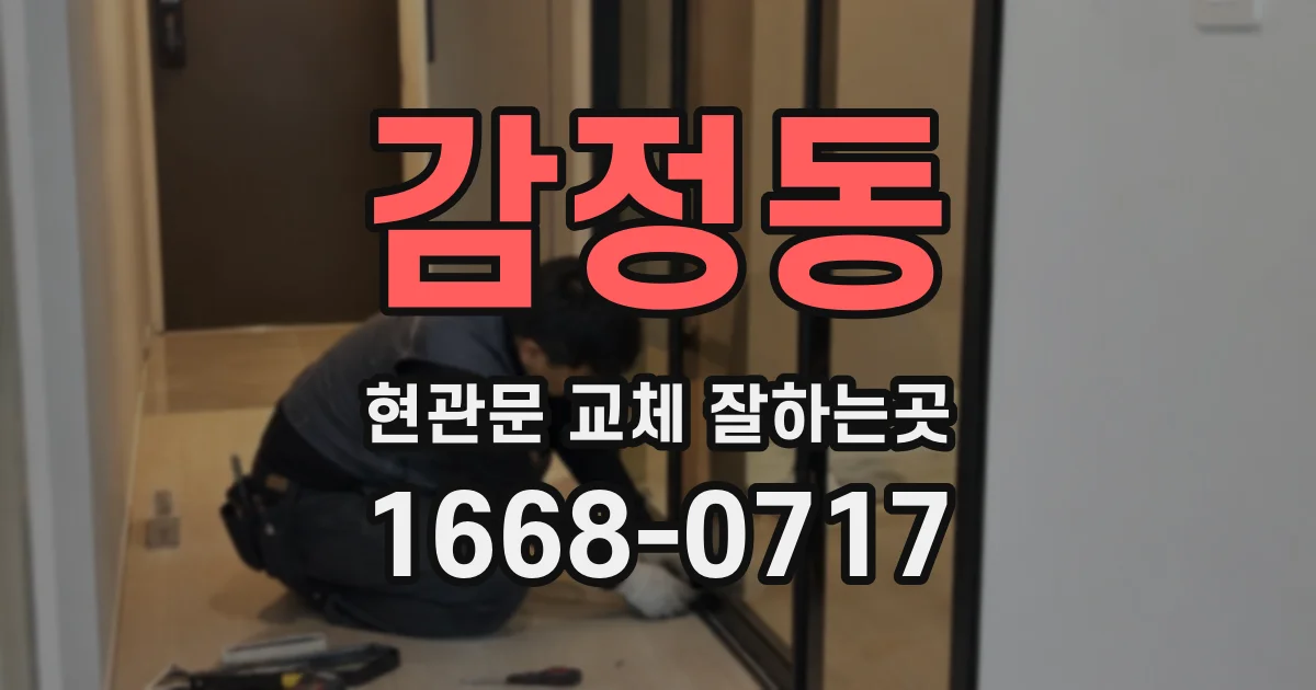 감정동 현관문 교체 잘하는곳