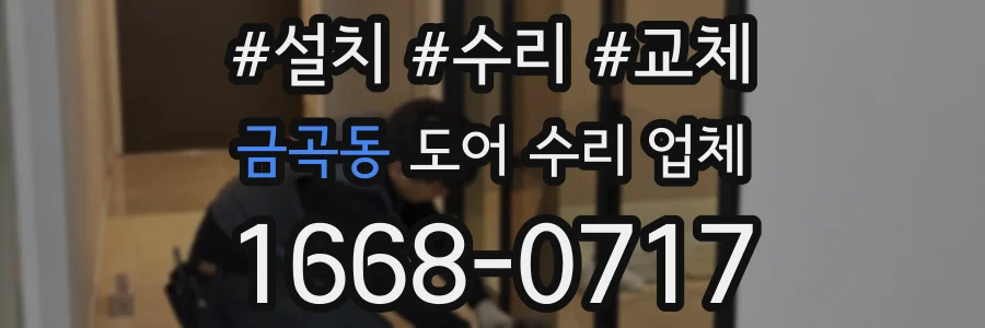 금곡동 도어 수리 업체
