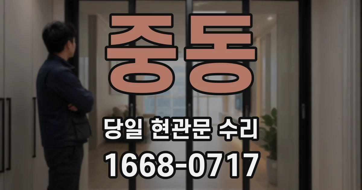 중동 당일 현관문 수리