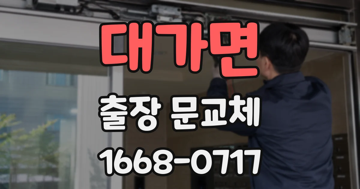 대가면 출장 문교체