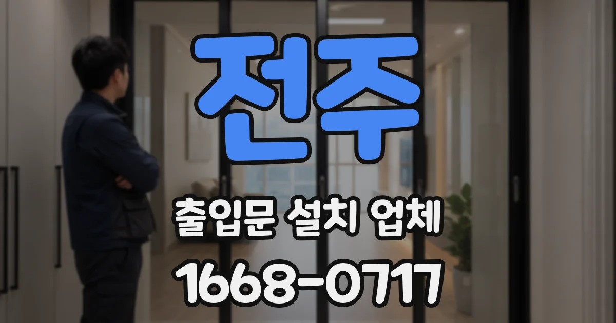 전주 출입문 설치 업체