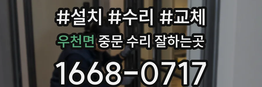 우천면 중문 수리 잘하는곳