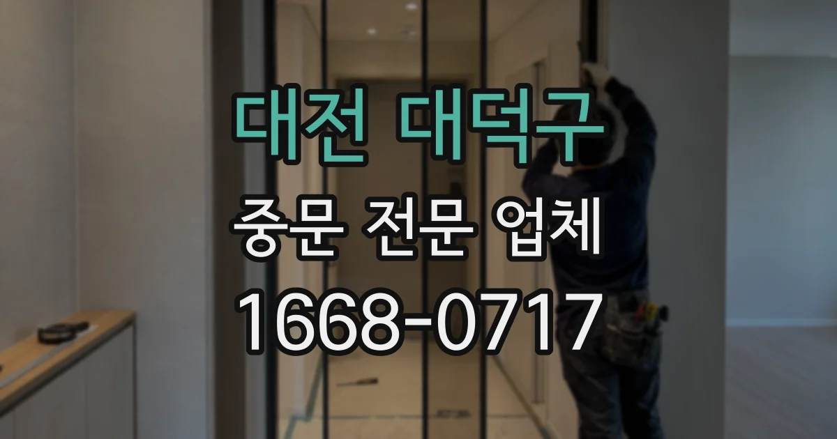 대전 대덕구 중문 전문 업체