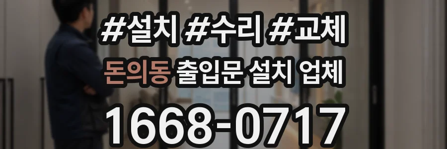 돈의동 출입문 설치 업체