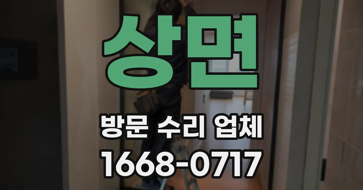 상면 방문 수리 업체