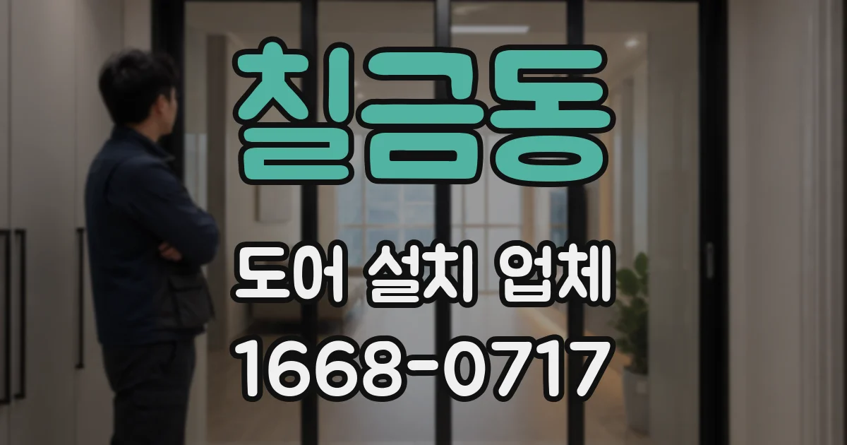 칠금동 도어 설치 업체