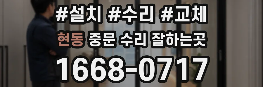 현동 중문 수리 잘하는곳