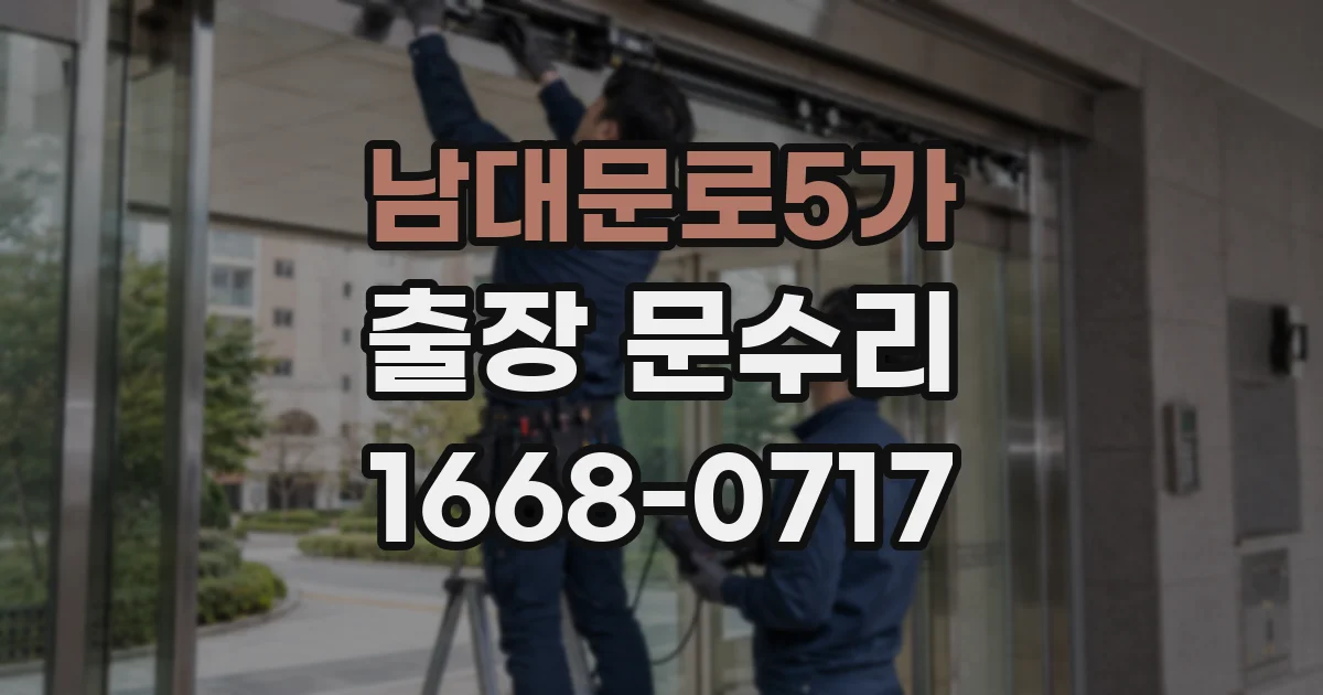 남대문로5가 출장 문수리
