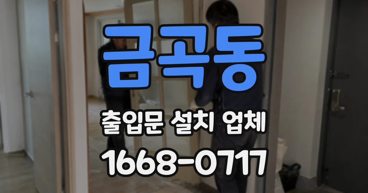 금곡동 출입문 설치 업체