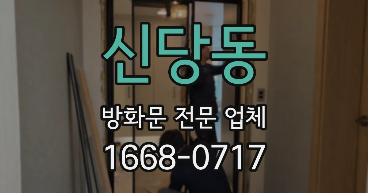 신당동 방화문 전문 업체
