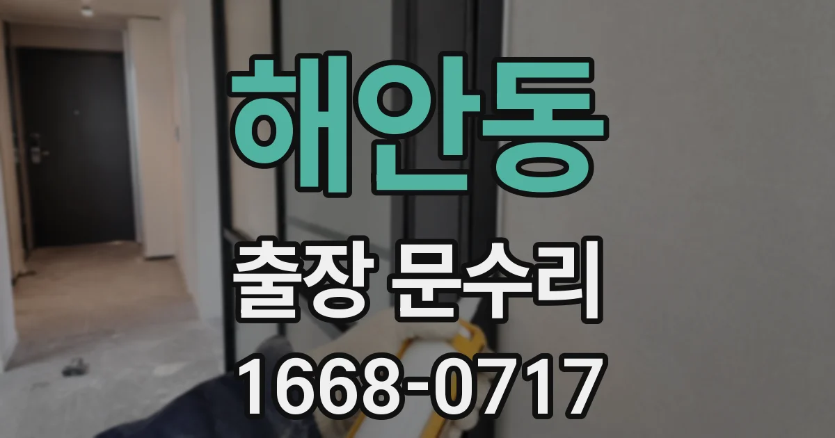 해안동 출장 문수리