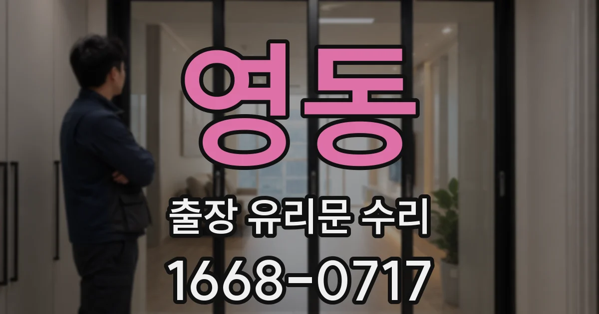 영동 출장 유리문 수리