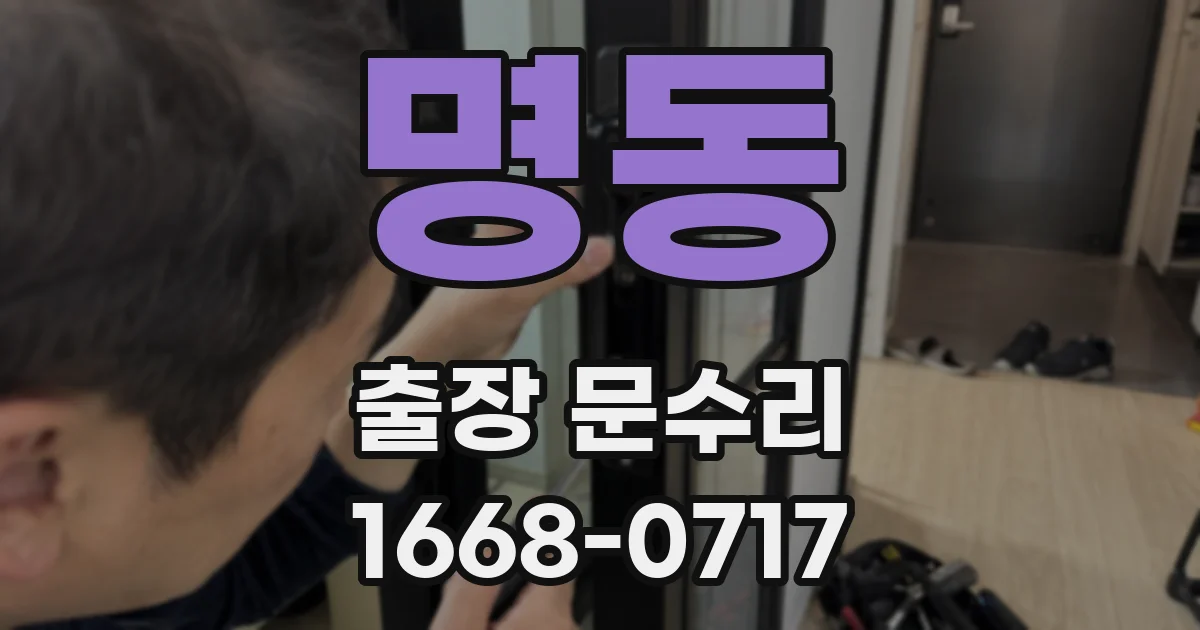 명동 출장 문수리