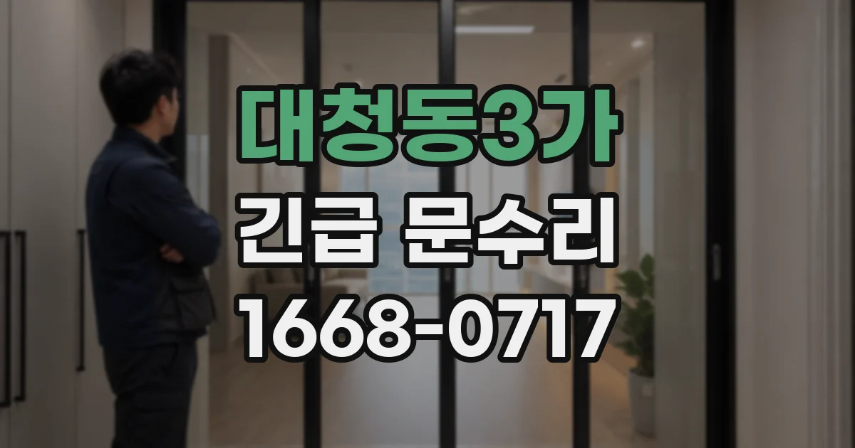 대청동3가 긴급 문수리