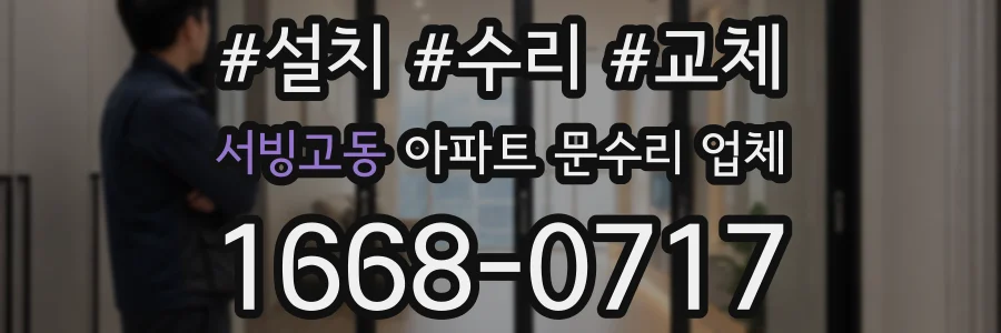 서빙고동 아파트 문수리 업체