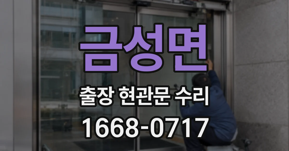 금성면 출장 현관문 수리