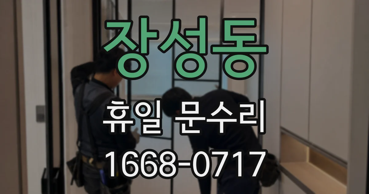 장성동 휴일 문수리