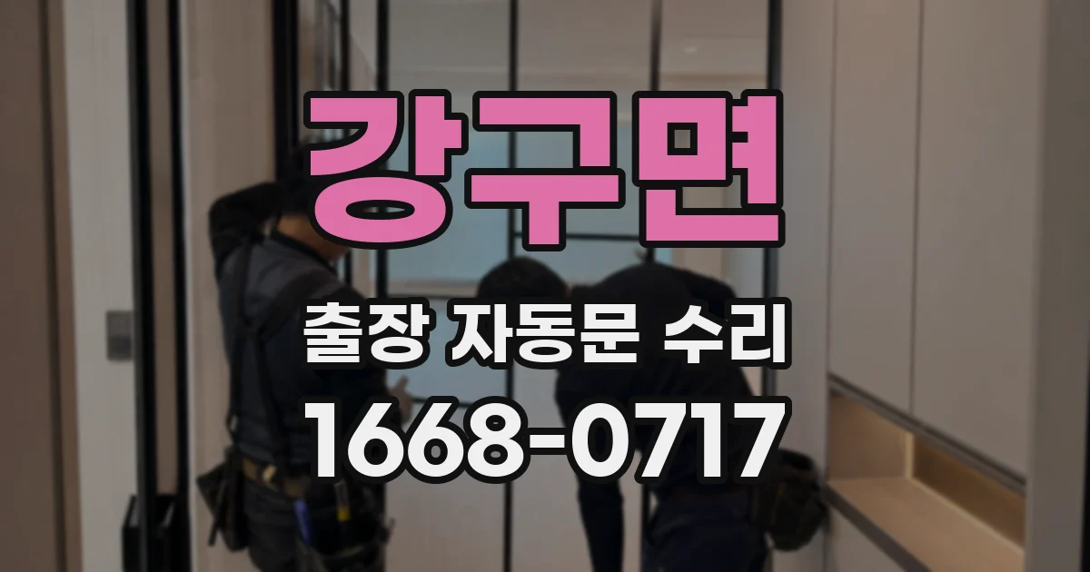 강구면 출장 자동문 수리