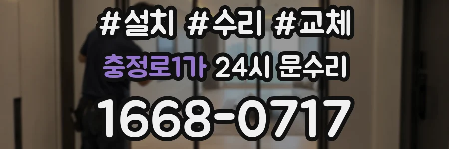 충정로1가 24시 문수리