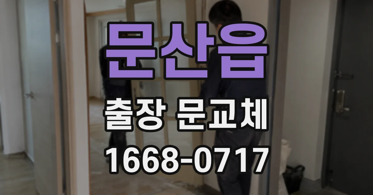문산읍 출장 문교체