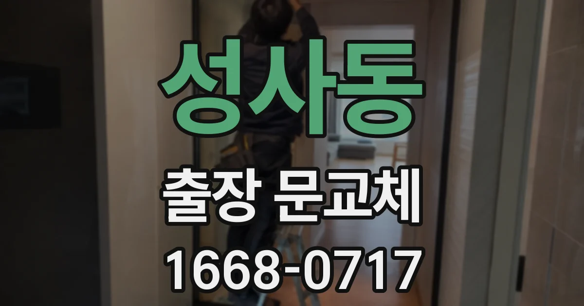 성사동 출장 문교체