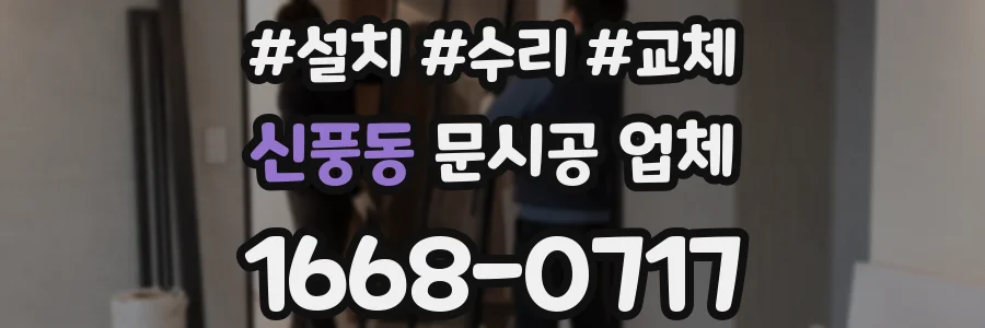 신풍동 문시공 업체