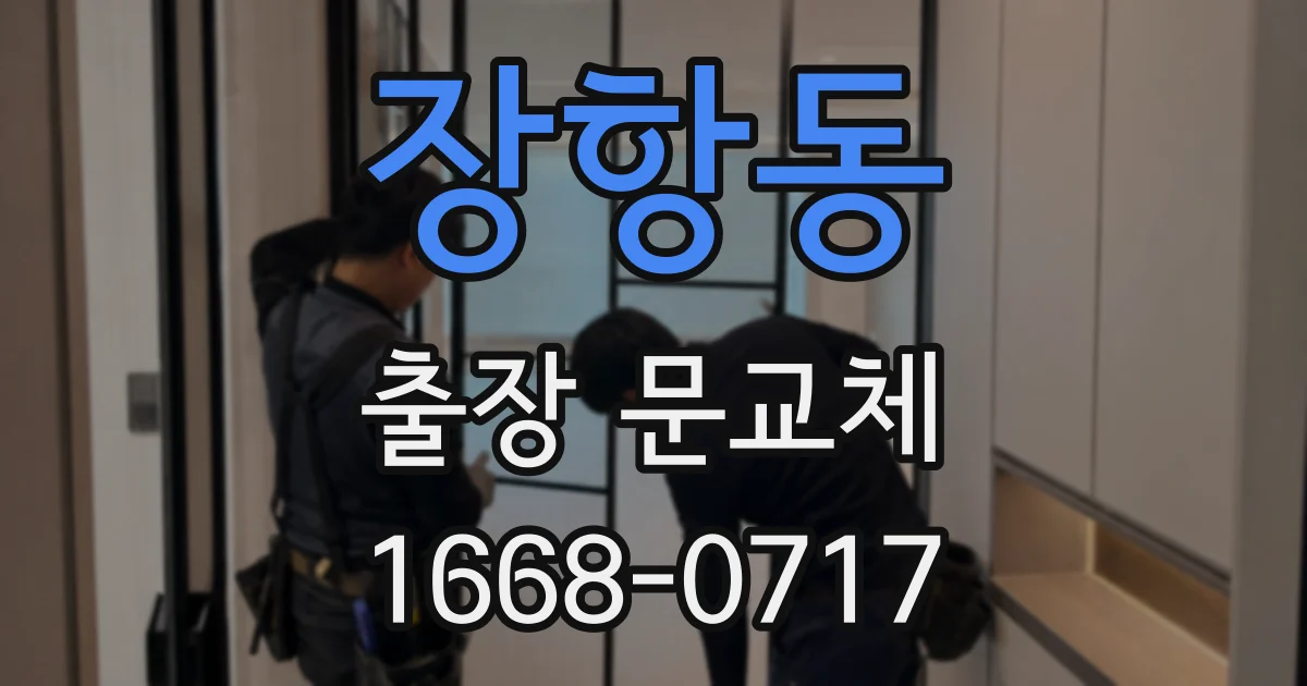 장항동 출장 문교체