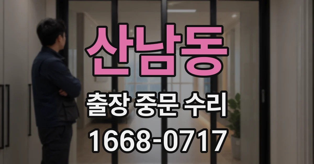 산남동 출장 중문 수리