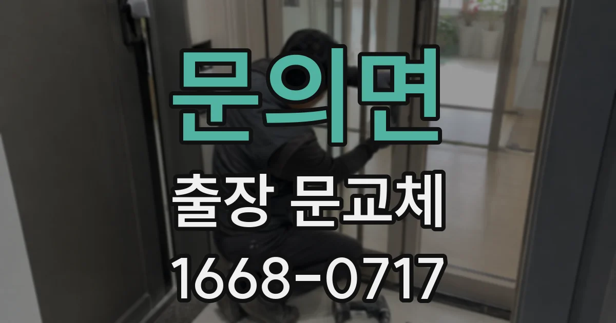 문의면 출장 문교체
