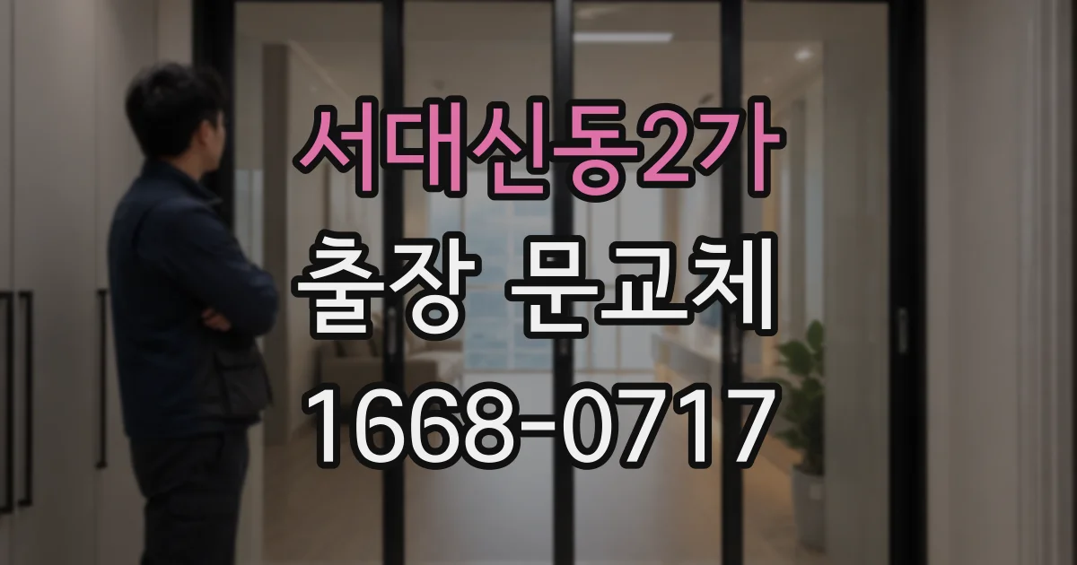 서대신동2가 출장 문교체