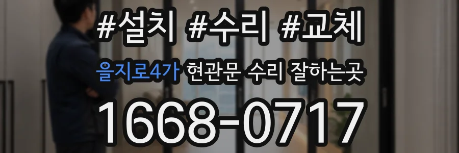 을지로4가 현관문 수리 잘하는곳