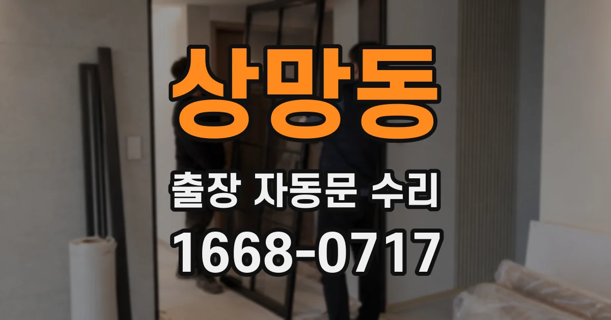 상망동 출장 자동문 수리