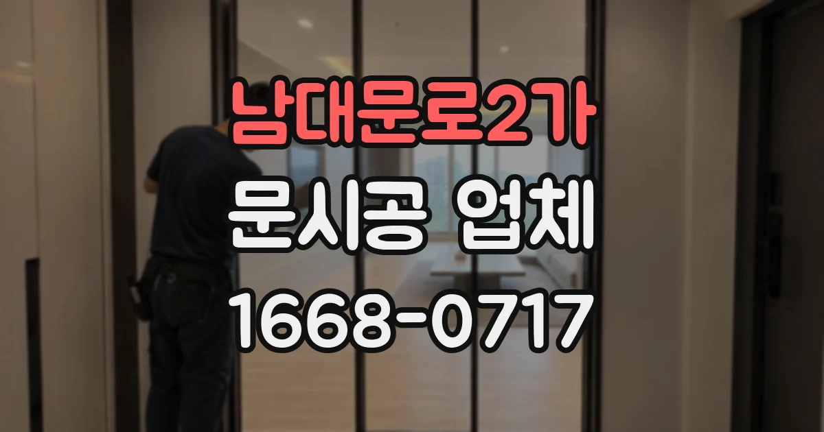 남대문로2가 문시공 업체