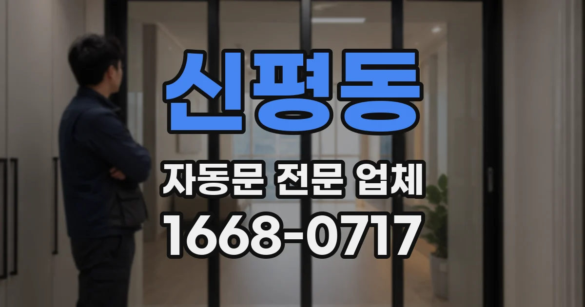 신평동 자동문 전문 업체