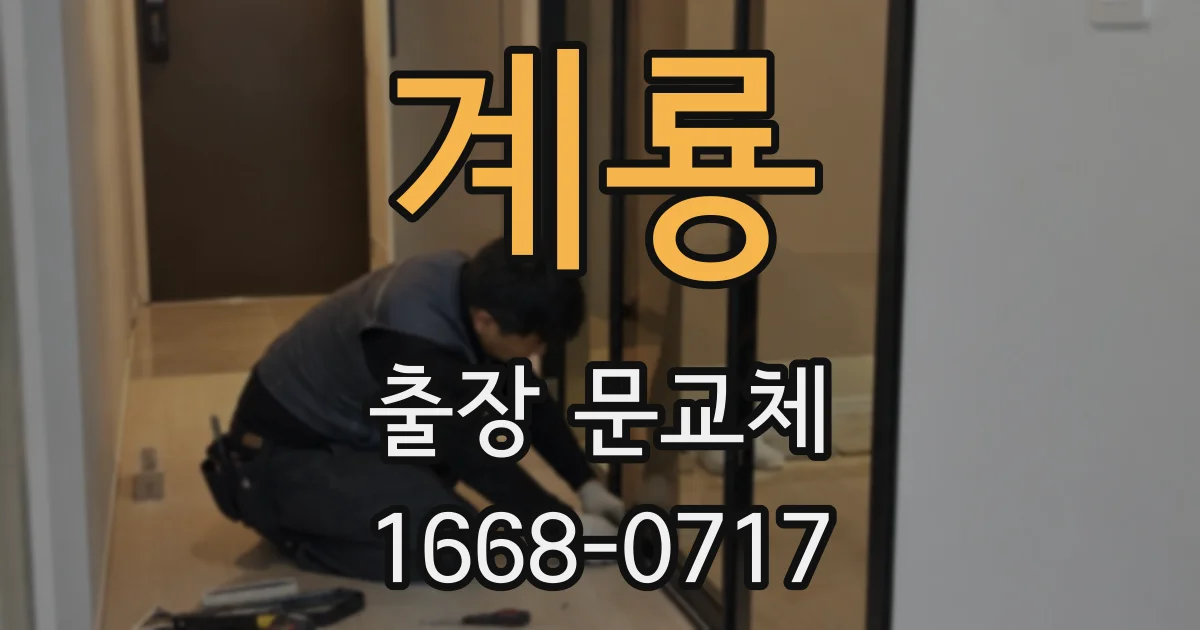 계룡 출장 문교체