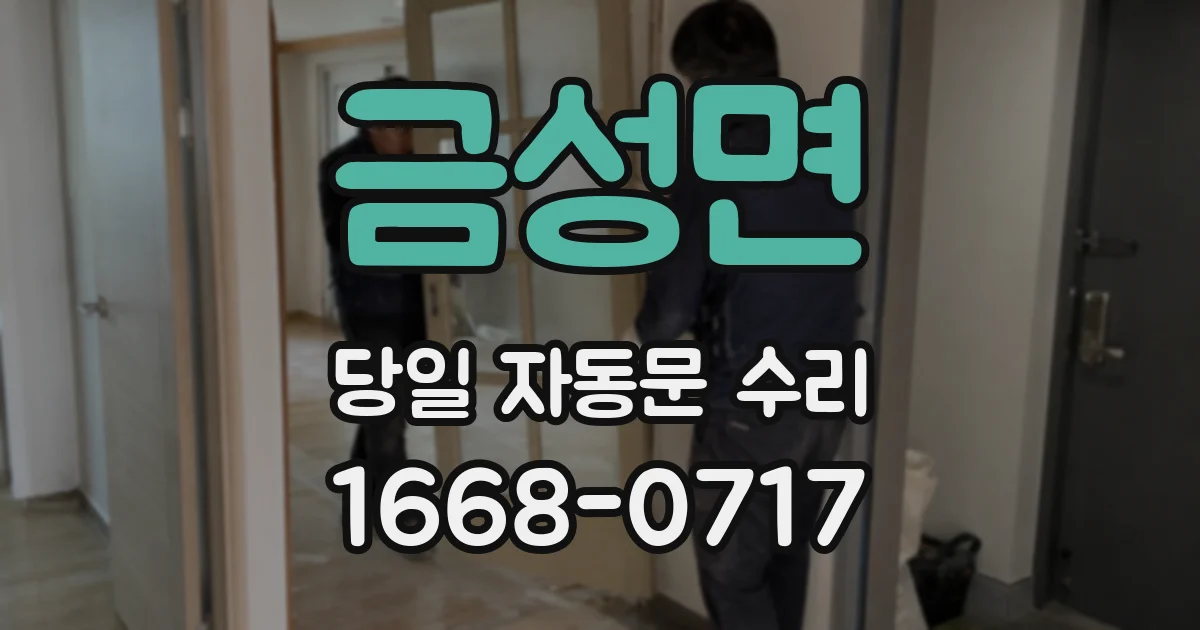 금성면 당일 자동문 수리
